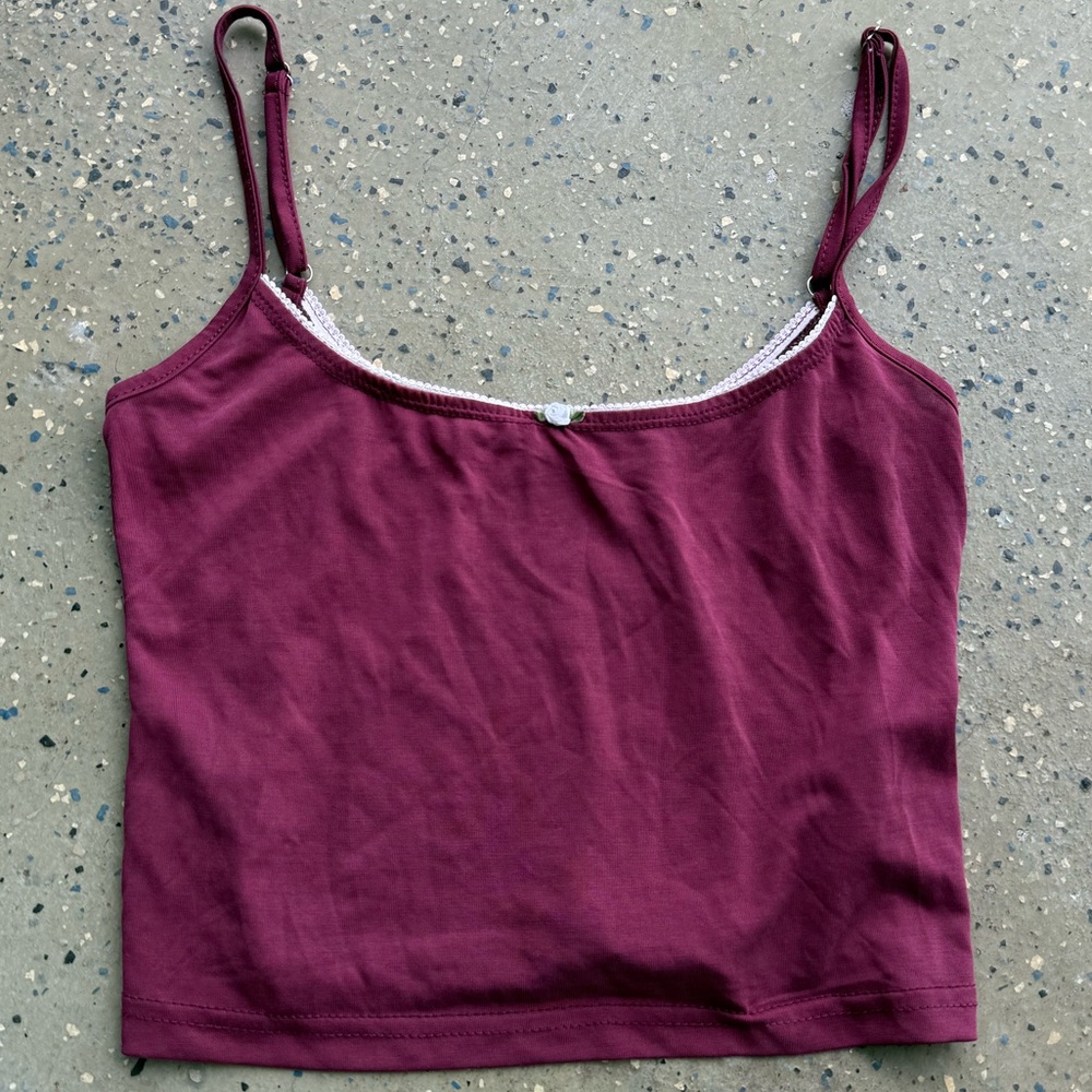 Edikted Maroon Camisole Top